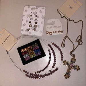 NWT Jewelry Bundle Earrings Necklace